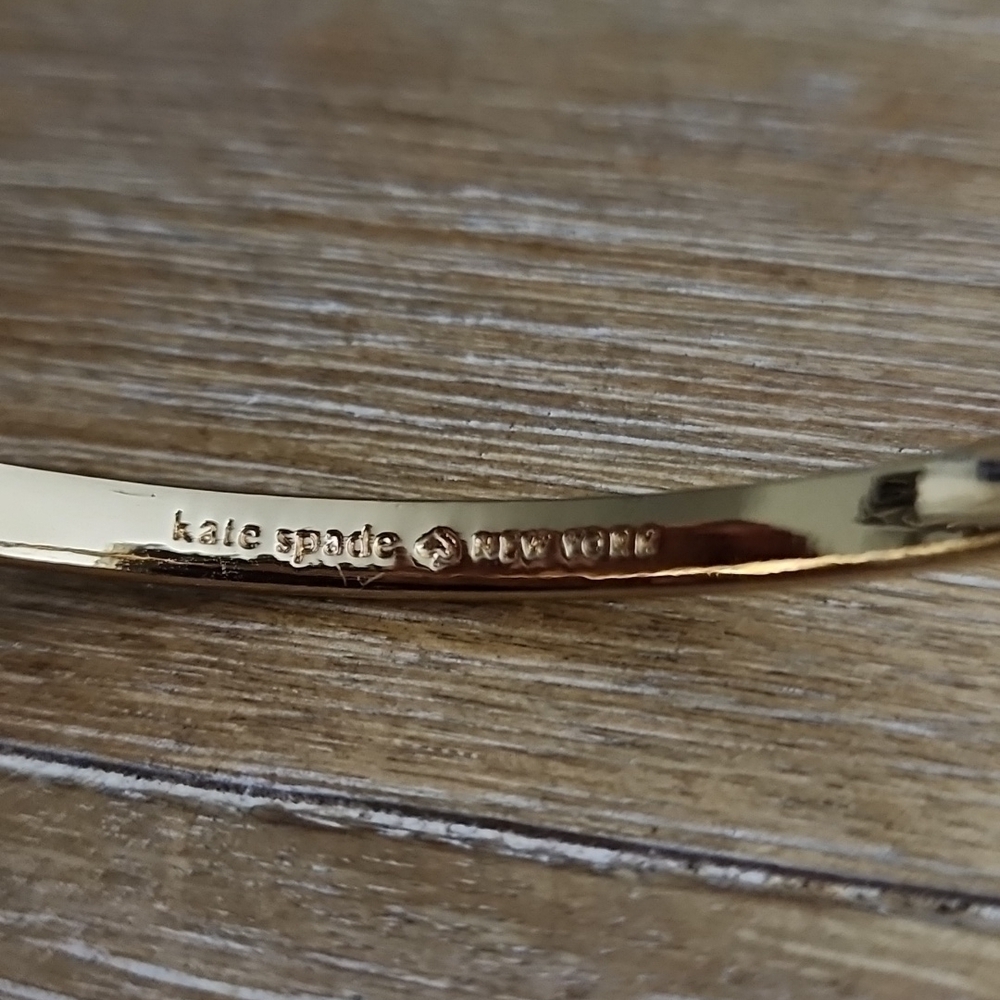 Kate Spade New York Rose Gold Studded Ball Bangle Bracelet - Picture 4 of 7